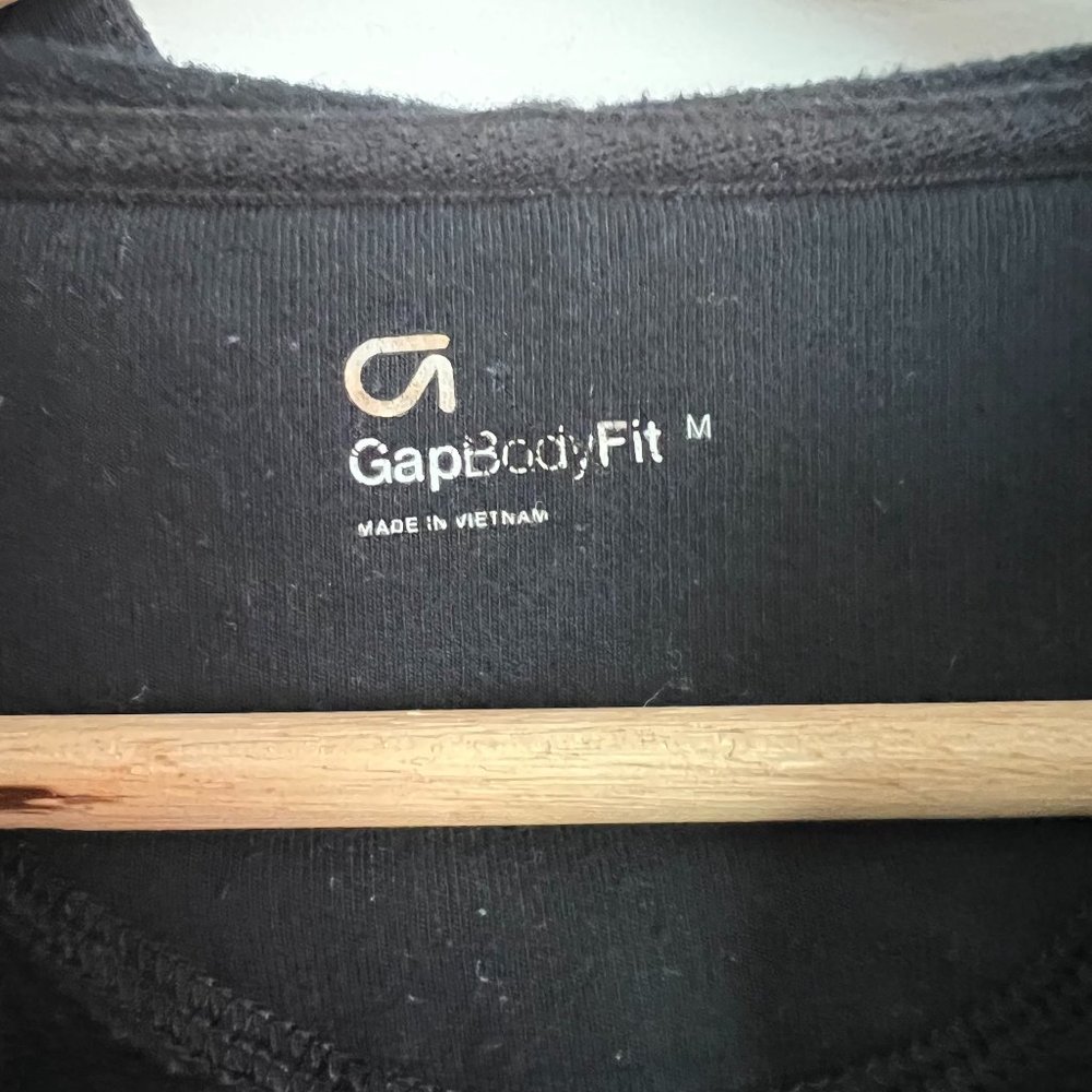 Gap Fit Black Zip Up Jacket Medium - Picture 3 of 7